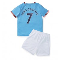 Dres Manchester City Joao Cancelo #7 Domaci za djecu 2022-23 Kratak Rukav (+ kratke hlače)
